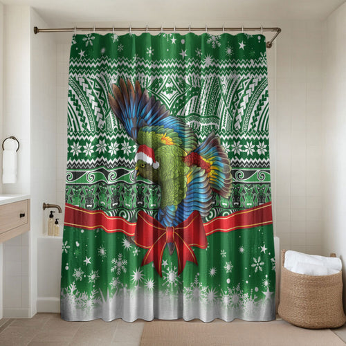 New Zealand Kea Bird Christmas Bathroom Set Maori Inspired Knitted Patterns