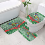 New Zealand Kea Bird Christmas Bathroom Set Maori Inspired Knitted Patterns