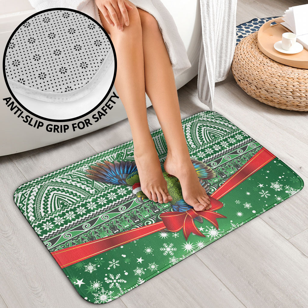 New Zealand Kea Bird Christmas Bathroom Set Maori Inspired Knitted Patterns