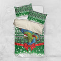 New Zealand Kea Bird Christmas Bedding Set Maori Inspired Knitted Patterns