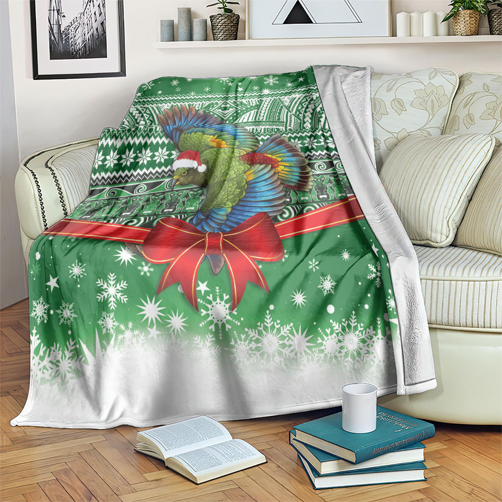 New Zealand Kea Bird Christmas Blanket Maori Inspired Knitted Patterns