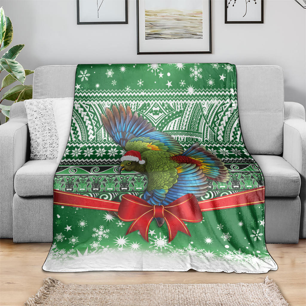 New Zealand Kea Bird Christmas Blanket Maori Inspired Knitted Patterns