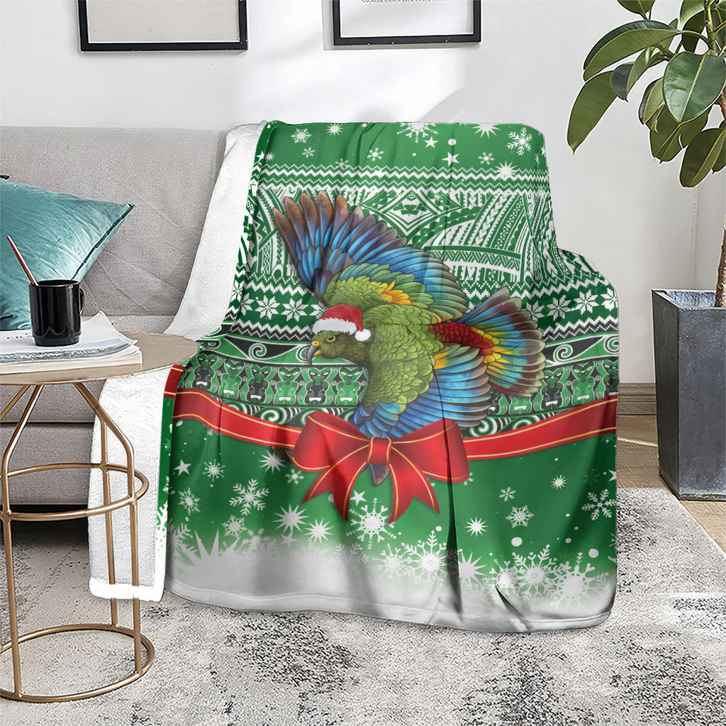 New Zealand Kea Bird Christmas Blanket Maori Inspired Knitted Patterns