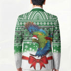New Zealand Kea Bird Christmas Blazer Maori Inspired Knitted Patterns