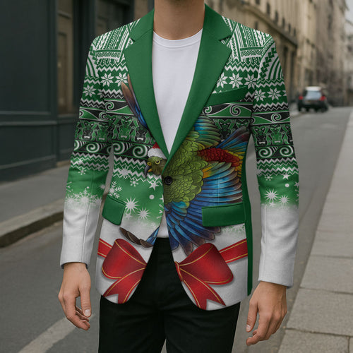 New Zealand Kea Bird Christmas Blazer Maori Inspired Knitted Patterns