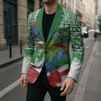 New Zealand Kea Bird Christmas Blazer Maori Inspired Knitted Patterns
