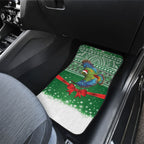 New Zealand Kea Bird Christmas Car Mats Maori Inspired Knitted Patterns