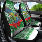 New Zealand Kea Bird Christmas Car Seat Cover Maori Inspired Knitted Patterns