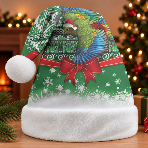 New Zealand Kea Bird Christmas Santa Hat Maori Inspired Knitted Patterns