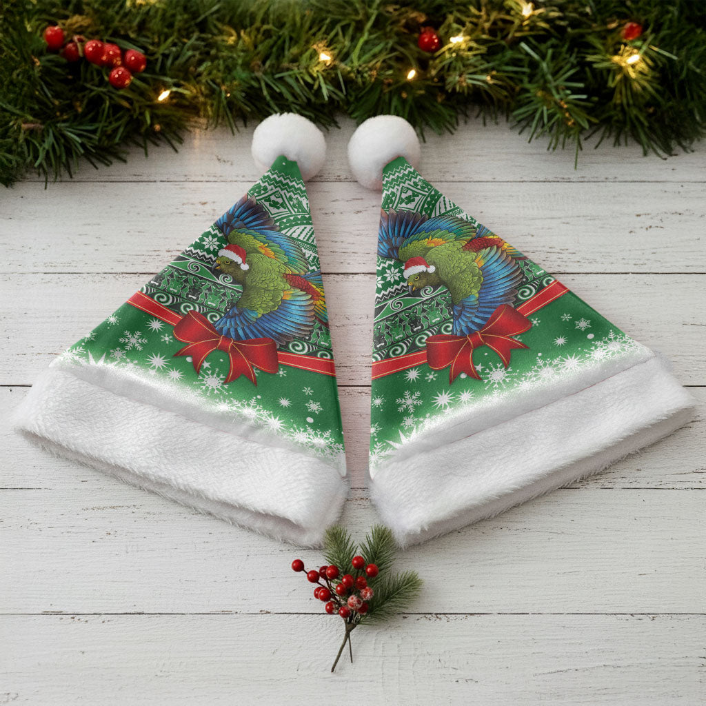 New Zealand Kea Bird Christmas Santa Hat Maori Inspired Knitted Patterns