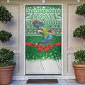 New Zealand Kea Bird Christmas Door Cover Maori Inspired Knitted Patterns