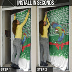 New Zealand Kea Bird Christmas Door Cover Maori Inspired Knitted Patterns