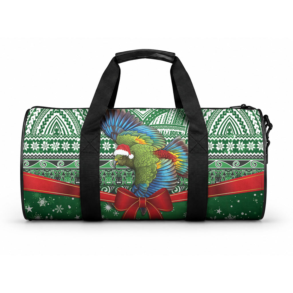 New Zealand Kea Bird Christmas Duffle Bag Maori Inspired Knitted Patterns