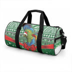 New Zealand Kea Bird Christmas Duffle Bag Maori Inspired Knitted Patterns