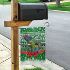 New Zealand Kea Bird Christmas Garden Flag Maori Inspired Knitted Patterns