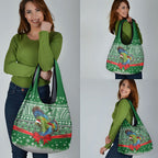 New Zealand Kea Bird Christmas Grocery Bag Maori Inspired Knitted Patterns