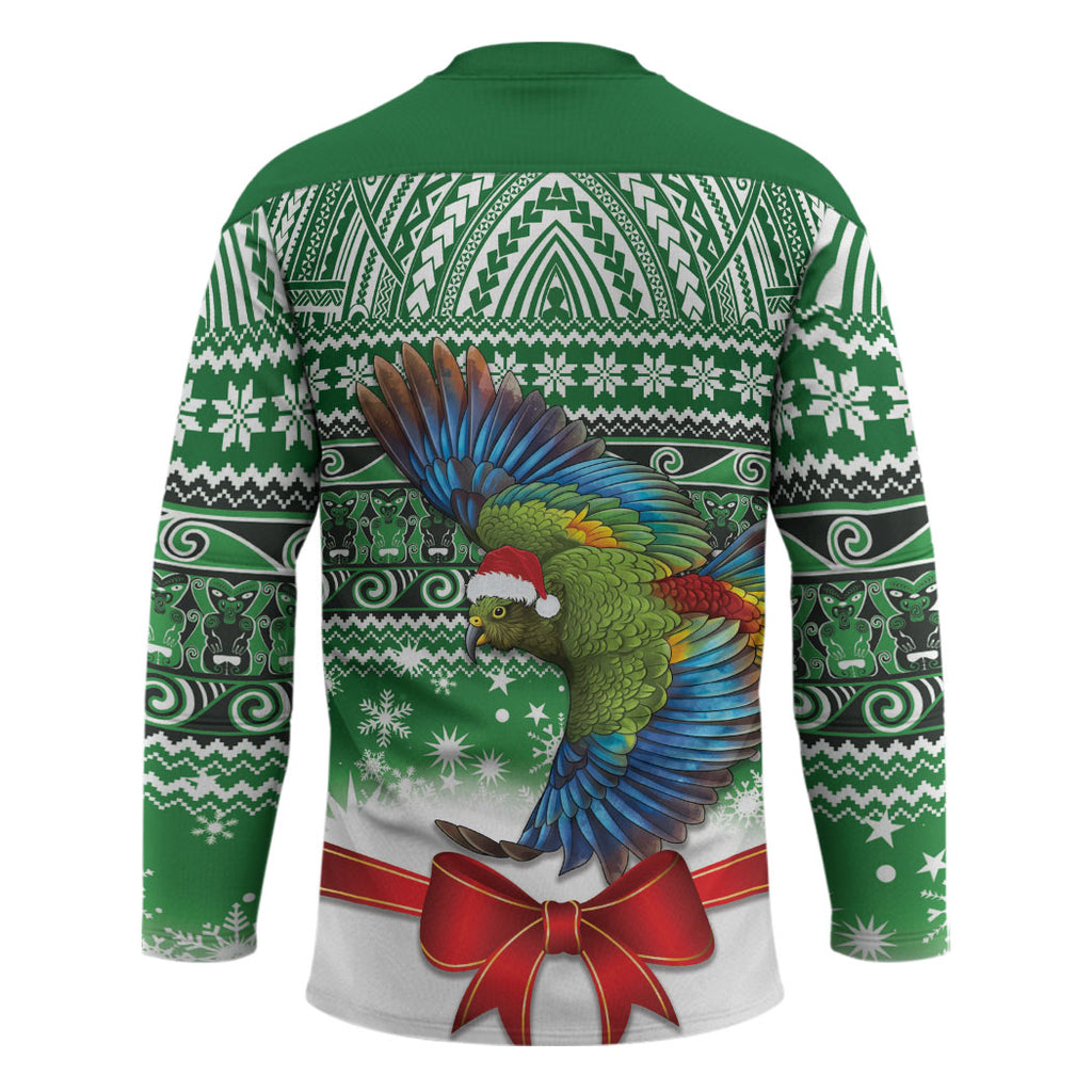 New Zealand Kea Bird Christmas Hockey Jersey Maori Inspired Knitted Patterns