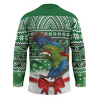 New Zealand Kea Bird Christmas Hockey Jersey Maori Inspired Knitted Patterns