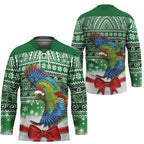 New Zealand Kea Bird Christmas Hockey Jersey Maori Inspired Knitted Patterns