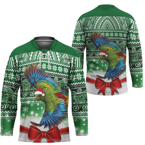New Zealand Kea Bird Christmas Hockey Jersey Maori Inspired Knitted Patterns