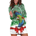 New Zealand Kea Bird Christmas Hoodie Dress Maori Inspired Knitted Patterns