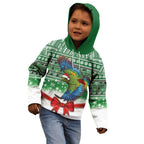 New Zealand Kea Bird Christmas Kid Hoodie Maori Inspired Knitted Patterns