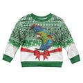 New Zealand Kea Bird Christmas Kid Ugly Christmas Sweater Maori Inspired Knitted Patterns