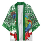 New Zealand Kea Bird Christmas Kimono Maori Inspired Knitted Patterns