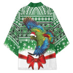 New Zealand Kea Bird Christmas Kimono Maori Inspired Knitted Patterns