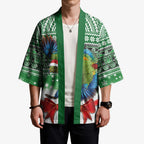 New Zealand Kea Bird Christmas Kimono Maori Inspired Knitted Patterns