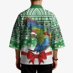 New Zealand Kea Bird Christmas Kimono Maori Inspired Knitted Patterns