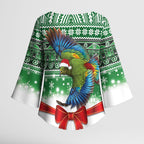 New Zealand Kea Bird Christmas Kimono Sleeve Blouse Maori Inspired Knitted Patterns