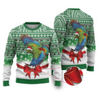 New Zealand Kea Bird Christmas Ugly Christmas Sweater Maori Inspired Knitted Patterns