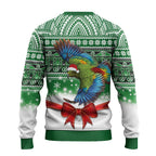 New Zealand Kea Bird Christmas Ugly Christmas Sweater Maori Inspired Knitted Patterns