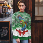 New Zealand Kea Bird Christmas Ugly Christmas Sweater Maori Inspired Knitted Patterns