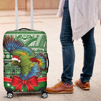 New Zealand Kea Bird Christmas Luggage Cover Maori Inspired Knitted Patterns