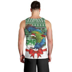 New Zealand Kea Bird Christmas Men Tank Top Maori Inspired Knitted Patterns