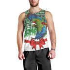 New Zealand Kea Bird Christmas Men Tank Top Maori Inspired Knitted Patterns