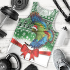 New Zealand Kea Bird Christmas Men Tank Top Maori Inspired Knitted Patterns
