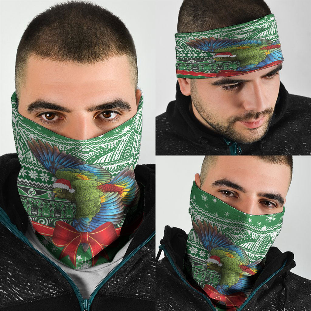 New Zealand Kea Bird Christmas Neck Gaiter Maori Inspired Knitted Patterns