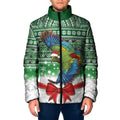 New Zealand Kea Bird Christmas Padded Jacket Maori Inspired Knitted Patterns
