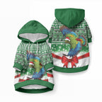 New Zealand Kea Bird Christmas Pet Hoodie Maori Inspired Knitted Patterns