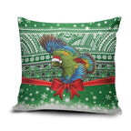 New Zealand Kea Bird Christmas Pillow Cover Maori Inspired Knitted Patterns