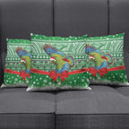 New Zealand Kea Bird Christmas Pillow Cover Maori Inspired Knitted Patterns