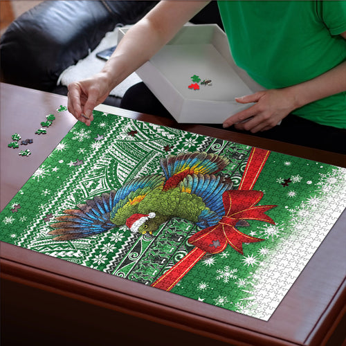 New Zealand Kea Bird Christmas Puzzle Maori Inspired Knitted Patterns