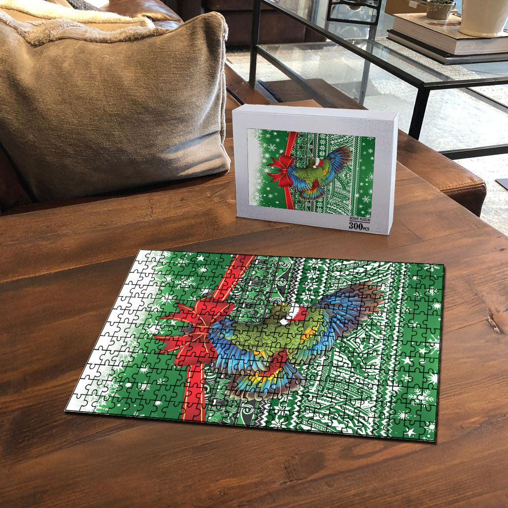 New Zealand Kea Bird Christmas Puzzle Maori Inspired Knitted Patterns