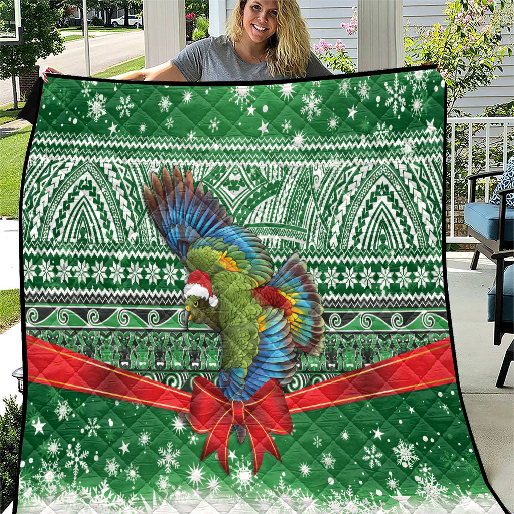 New Zealand Kea Bird Christmas Quilt Maori Inspired Knitted Patterns