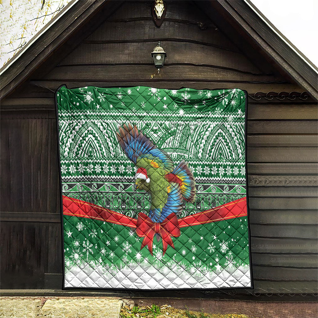 New Zealand Kea Bird Christmas Quilt Maori Inspired Knitted Patterns