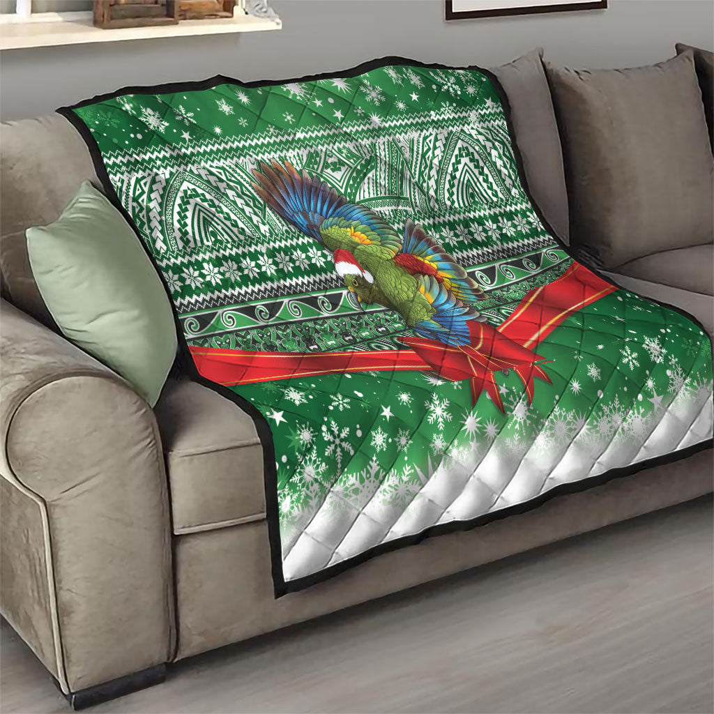 New Zealand Kea Bird Christmas Quilt Maori Inspired Knitted Patterns