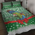 New Zealand Kea Bird Christmas Quilt Bed Set Maori Inspired Knitted Patterns